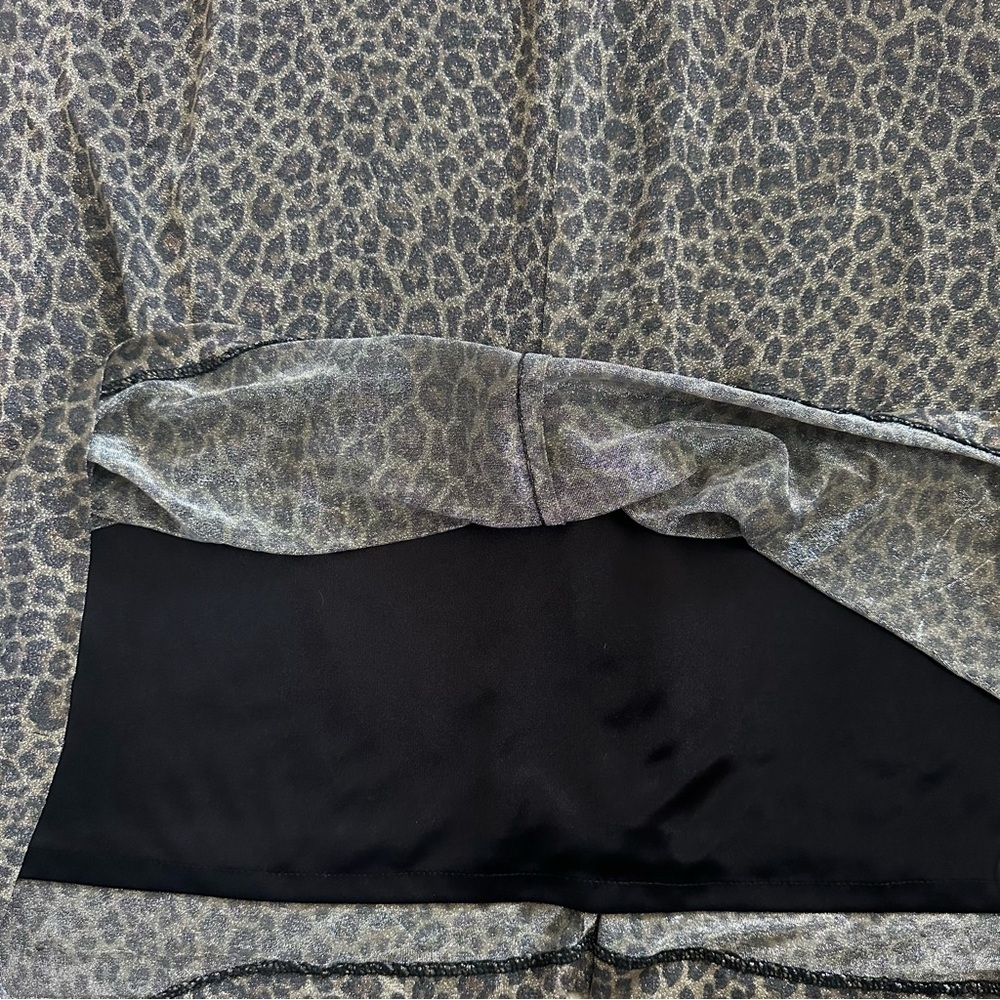 Andrea Polizzi for Rex Lester Leopard Print Vintage Gown Size 10 - Picture 4 of 8